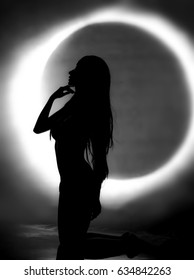 dark sun Artistic black and white art photo - Shutterstock ID 634842263