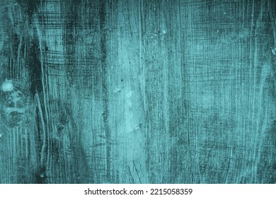 Dark Teal Grained Wood Background With Grain Texture With Copy Space For Your Message Or Use As A Texture