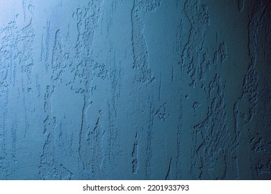 Dark Turquoise Venetian Plaster Background.Designed Cyan Wallpaper.Gradient