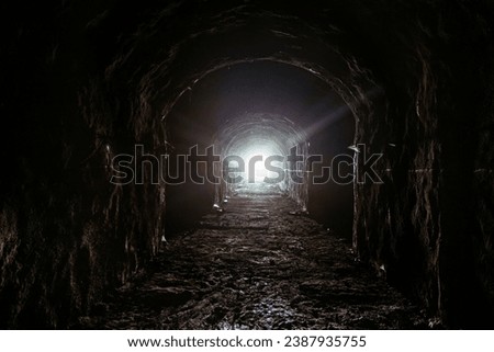 Similar – Image, Stock Photo Light at the end of the tunnel