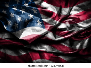 Dark USA flag