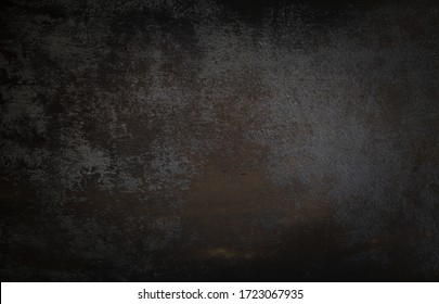 dark wall background. Empty workplace, in front of an abstract package. - Shutterstock ID 1723067935