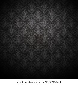 Dark Wallpaper For Background; Baroque Style.