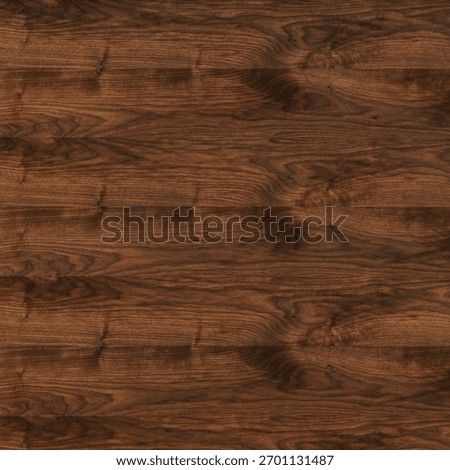 Dark Walnut Plank Texture. Deep brown walnut veneer with a striped and arched grain pattern and soft sheen.