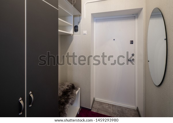 Dark Wardrobe Hall Mirror On Wall Stock Photo Edit Now 1459293980