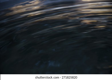 dark water wave and reflection. soft focus and blur