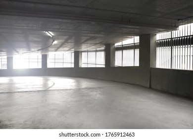 dark way into parking floor with the sunlight  - Shutterstock ID 1765912463