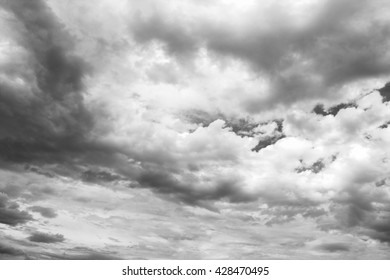 It is Dark and white clouds.