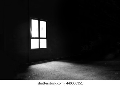 Dark Window In The Mystery Night