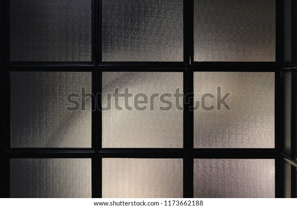 dark window in the\
room