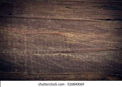 Dark Wood Background, Wooden Brown Barn Board Rough Grain Surface Texture