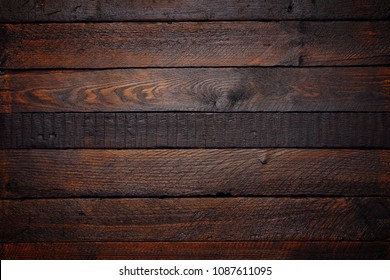 Dark Wooden Planks Table Background Flatlay