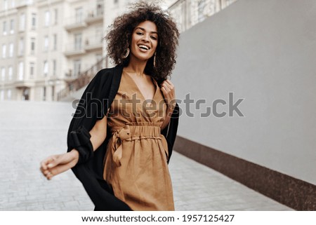 Similar – Image, Stock Photo Pretty woman standing by the pool in the spa