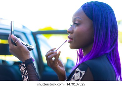 Hair Color Dark Purple Images Stock Photos Vectors Shutterstock