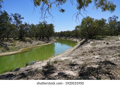 The Darling River In Northern New South Wales During A Drought