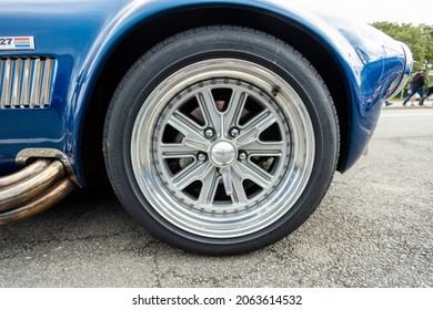 Darlington UK; 23rd August 2020: A Blue AC Cobra At Auto Show (car Show) Wheels And Exhaust