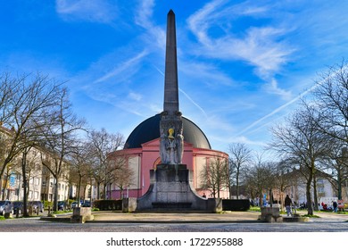 Darmstadt, Germany - March 2020: Monument For Princess Alice Of The United Kingdom And Grand Duchess Of Hesse, Also Called 