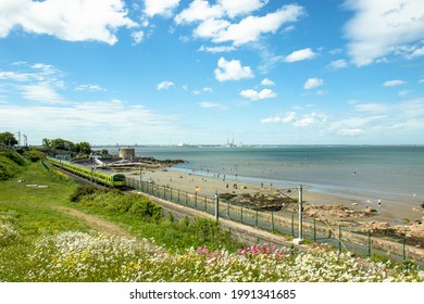 Dart Travels Through Monkstown, Dublin, Ireland 