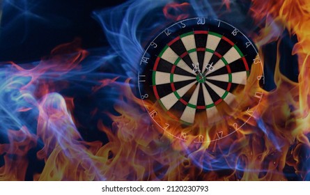 26 Dart boards with flames Stock Photos, Images & Photography ...