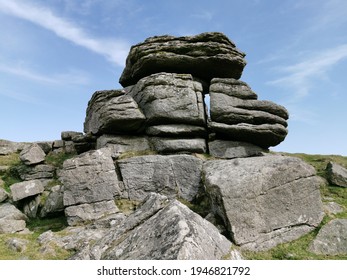 Dartmoor Rocks Nature Blue Sky 