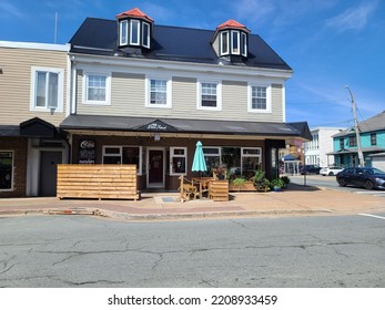 Dartmouth, NS, CAN, August 29, 2022 - A Shot Of A Busy Street In Downtown Dartmouth NS.