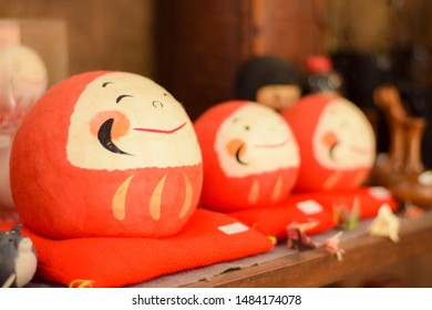 Daruma, Japanese Tumbling Doll In A Store