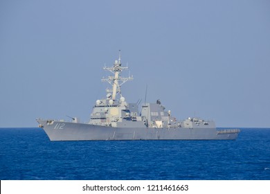 DARWIN AUSTRALIA- 8 SEPTEMBER 2018 :USS Michael Murphy DDG-112 US Navy Training At Sea In KAKADU 2018 Exercise