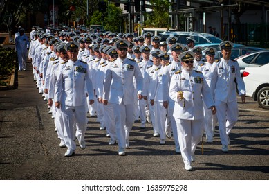 Darwin, Northern Territory, Australia, 08/10/2019. Naval Parade In The Streets Of Darwin, Northern Territory, Australia. HMAS Coonawarra.