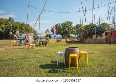Darwin, NT, Australia-August 19,2018: Outdoor Installation For Festival At Bicentennial Park In Darwin, Australia