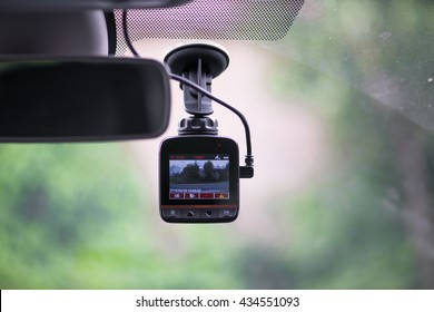 Dash camera in car