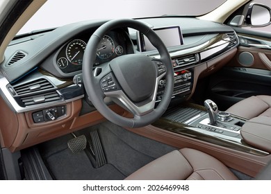 Dashboard of a modern SUV - Shutterstock ID 2026469948