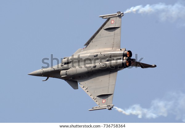 Dassault Rafale Fighter Jet Flying Smoke Stock Photo Edit Now