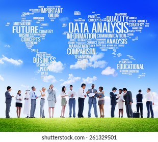 Data Analysis Analytics Comparison Information Networking Concept