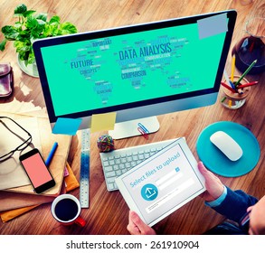 Data Analysis Analytics Comparison Information Networking Concept
