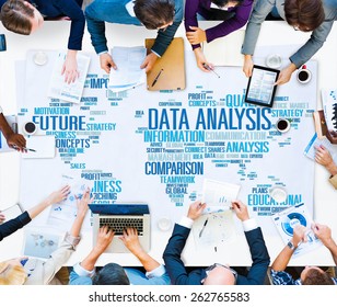 Data Analysis Analytics Comparison Information Networking Concept - Shutterstock ID 262765583