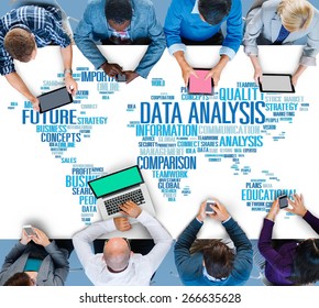 Data Analysis Analytics Comparison Information Networking Concept