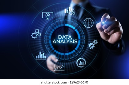Data analysis business intelligence analytics internet technology concept.