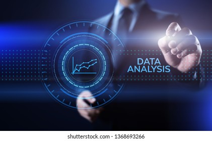 Data analysis business intelligence analytics internet technology concept.