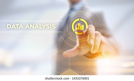 Data analysis business intelligence analytics internet technology concept.