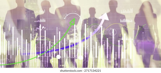 Data analysis chart with multiple growth curves showing progression.