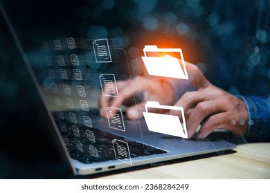 data analysis and Document Management System (DMS) for Networks web 3.0 on Futuristic virtual screen interface Technology. Software for archiving, searching and managing corporate file information.