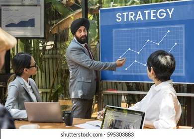Data Analysis Summary Graph Arrow Up