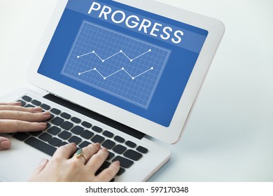 Data Analysis Summary Graph Arrow Up