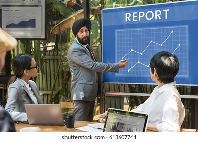 Data Analysis Summary Graph Arrow Up