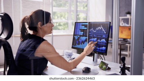Data Analyst Mit Data Analytics KPI On Computer