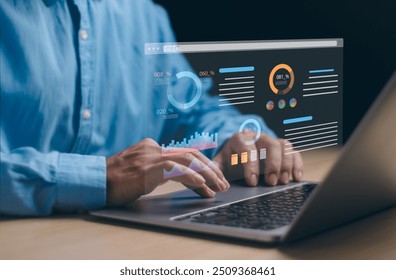 Data analysts work with computer, analyze business data using statistical graphs, manage work structure data on dashboard, evaluate and measure the performance of business organizations.