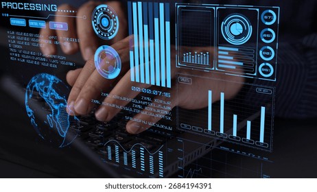 Data analytics and big data strategy for real-time analytics, predictive data modeling, business intelligence analytics, and data-driven decision-making in modern digital businesses. Thunk - Powered by Shutterstock - Get 15% off with code: PIKWIZARD15