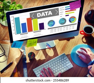 Data Analytics Chart Performance Pattern Statistics Information Concept