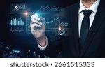 Data analytics dashboard with charts, indicators, and performance metrics, reveals trends, data analytics drives growth, supports insight, and data analytics improves decisions. Vouch