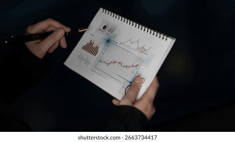 Data analytics dashboard with charts, indicators, and performance metrics, reveals trends, data analytics drives growth, supports insight, and data analytics improves decisions. Latch